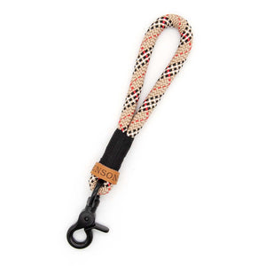 Schlüsselanhänger Buddy - Highland Houndstooth mit schwarzem Scherenkarabiner