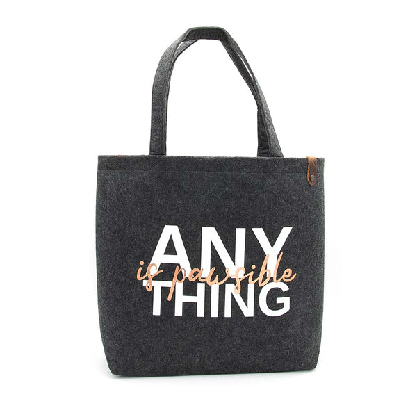 Tasche Filz - 'anything is pawsible'