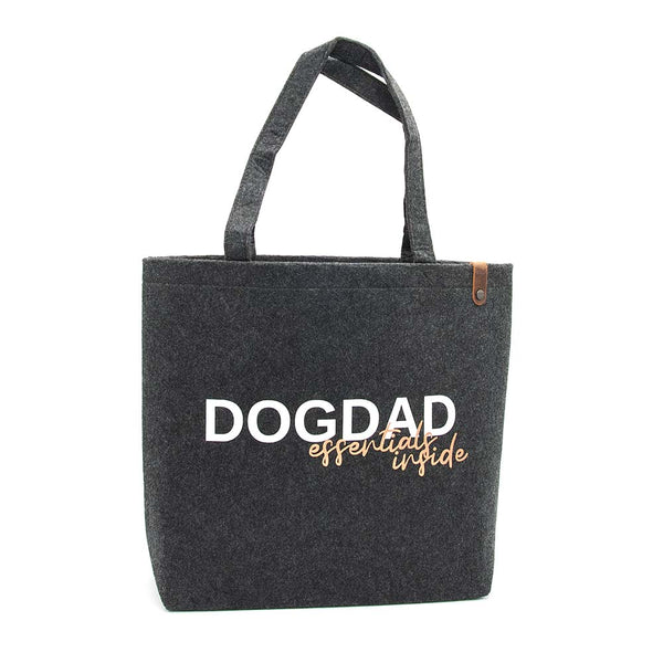 Tasche Filz - 'dog dad essentials inside'