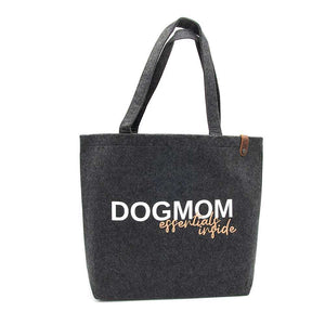 Filztasche dogmom essentials inside – Geschenkidee für Hundebesitzer zu Weihnachten oder als Geburtstagsgeschenk