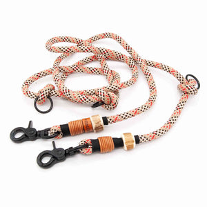 #T-HL-08-HIGHH-200, #T-HL-08-HIGHH-250, #T-HL-08-HIGHH-300, Handgefertigte Hundeleine aus Tau mit Hirschhorn-Detail