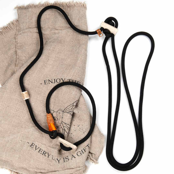 Shoulder leash / hunting leash 'Hands-Free' | 8mm | Elegant