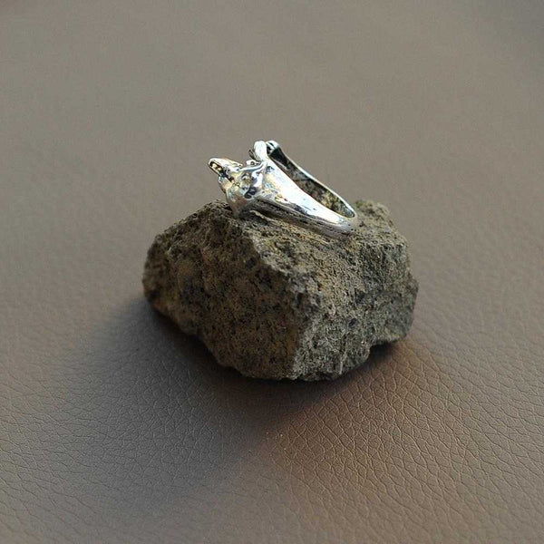 Anpassbarer Labrador Ring Hund -silbern- Statement Ring für Hundefreunde, ideal als Geschenk zu Weihnachten, Ostern, Geburtstag oder Jahrestag, präsentiert in einer edlen Schmuckschachtel