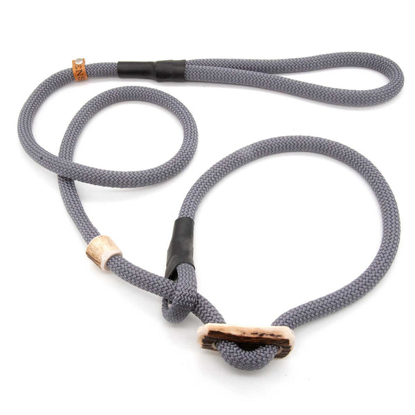 #T-RLS-10-SCHI, #T-RLS-08-SCHI, Retrieverleine 10 mm mit Hirschhorn-Zugstopp, handgefertigte Moxon-Leine für Hunde
