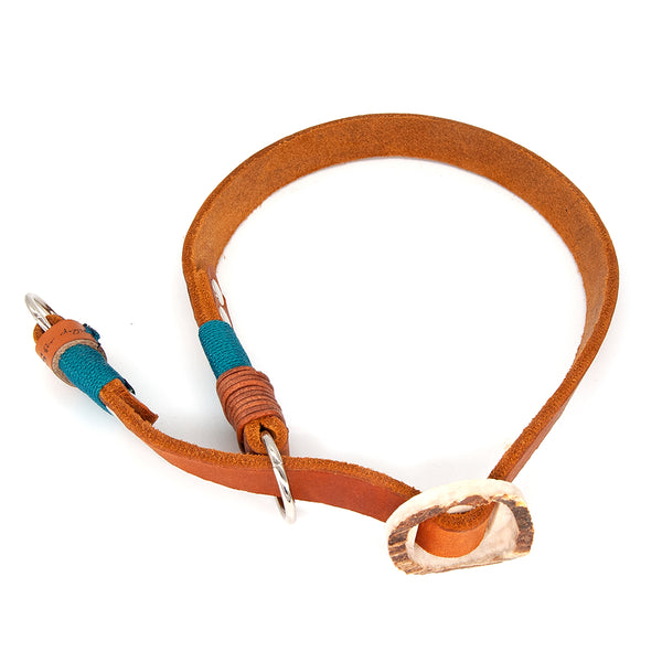 Halsband Leder |  20 mm | Zugstopp | designe selbst