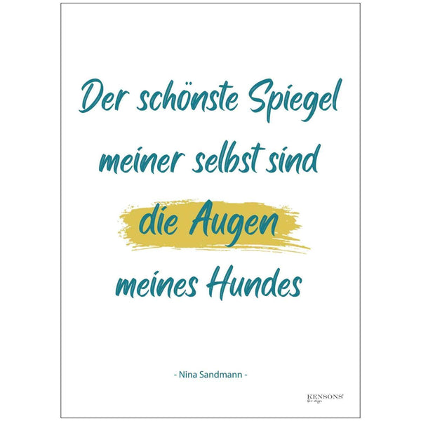 'Der schönste Spiegel meiner selbst...' Postkarte
