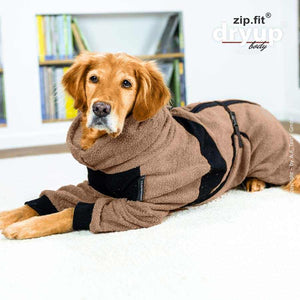 DRYUP BODY® Coffee – aus antistatischem, waschbarem Baumwoll-Frottee, ideal für Zuhause oder unterwegs
