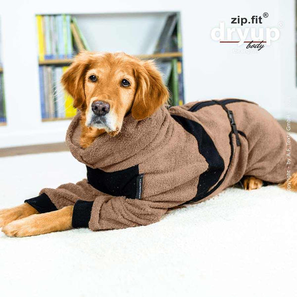DRYUP BODY® Coffee – aus antistatischem, waschbarem Baumwoll-Frottee, ideal für Zuhause oder unterwegs