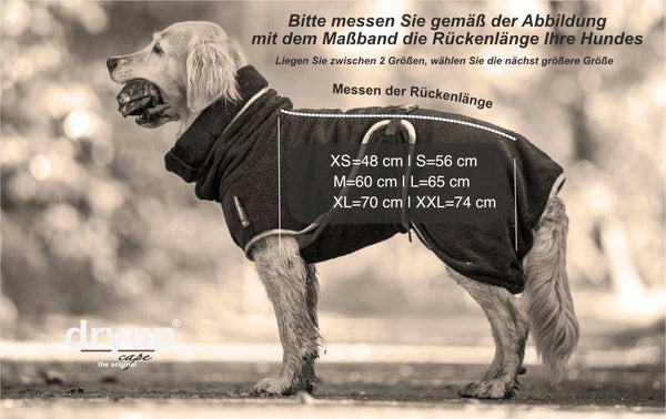 Hundebademantel Bordeaux – Saugstarkes Baumwoll-Frottee für saubere Couch und trockenes Fell - actionfactory