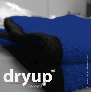Hundehandtuch in Blau – saugstarkes Handtuch aus 100% Baumwolle, ideal zum schnellen Trocknen deines Hundes