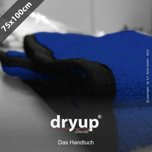 Praktisches Hunde-Handtuch aus Baumwoll-Frottee – actionfactory Handtuch in Blau für trockene Pfoten und sauberes Zuhause