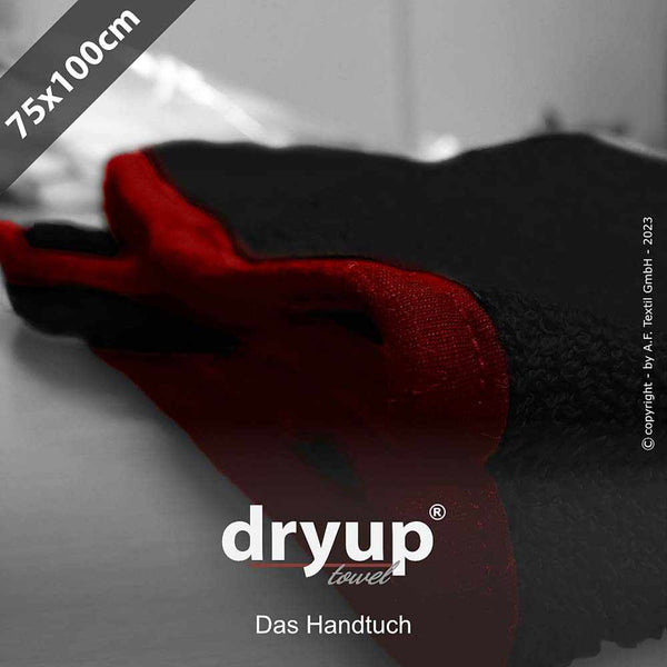 Hundehandtuch in Schwarz – saugstarkes Handtuch aus 100% Baumwolle, ideal zum schnellen Trocknen deines Hundes