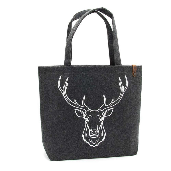 Filztasche XL-Shopper deer – Perfekt als Geburtstagsgeschenk für Hundebesitzer