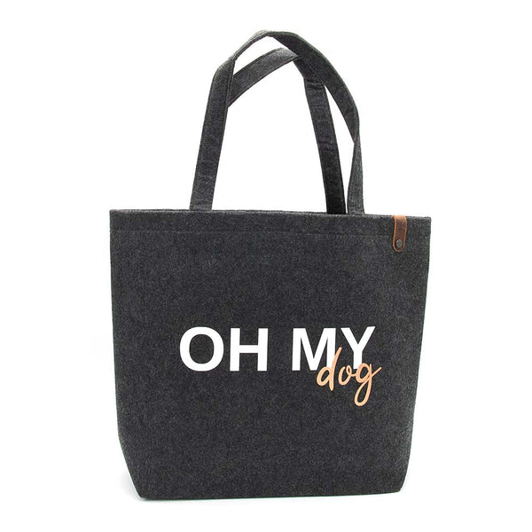 Filztasche oh my dog – Geschenkidee für Hundebesitzer zu Weihnachten oder als Geburtstagsgeschenk
