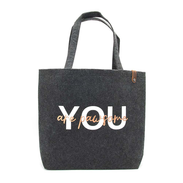 Filztasche you are pawsome – Geschenkidee für Hundebesitzer zu Weihnachten oder als Geburtstagsgeschenk