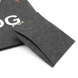 Filztasche anything is pawsible aus recyceltem Filz – Ideales Geschenk für Hundebesitzer zu Weihnachten oder Geburtstag