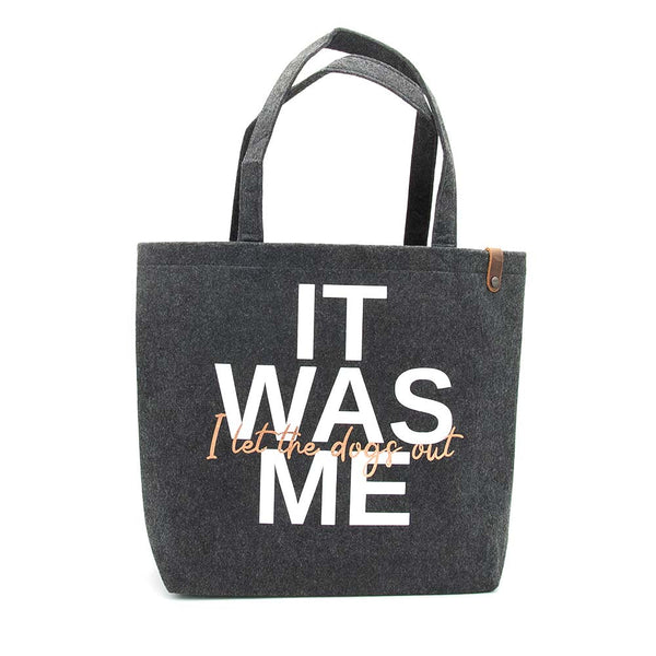 Filztasche i let the dogs out – Geschenkidee für Hundebesitzer zu Weihnachten oder als Geburtstagsgeschenk
