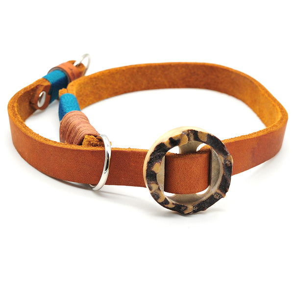 Konfigurierbares Halsband Leder Zugstopp
