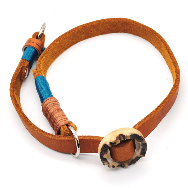 Konfigurierbares Halsband Leder Zugstopp