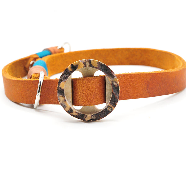 Konfigurierbares Halsband Leder Zugstopp