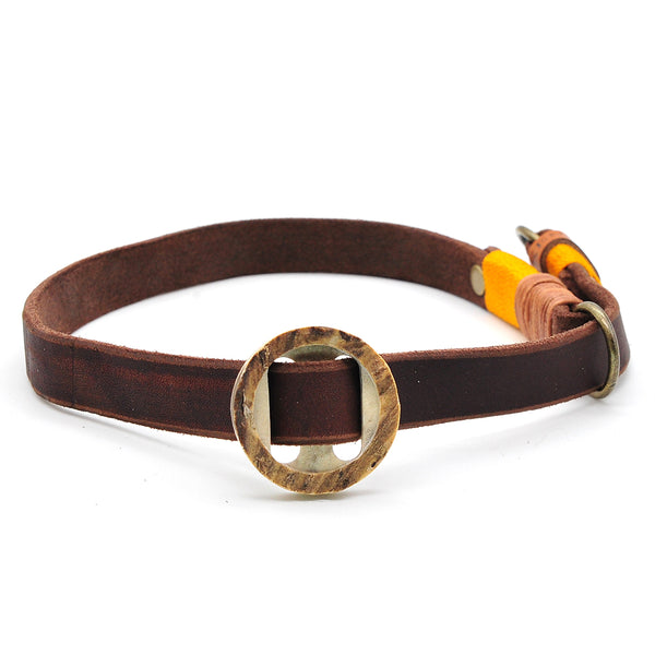 Konfigurierbares Halsband Leder Zugstopp