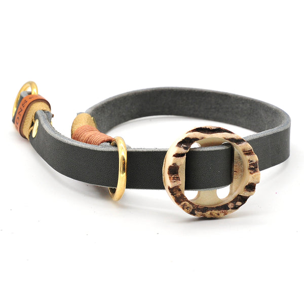 Konfigurierbares Halsband Leder Zugstopp