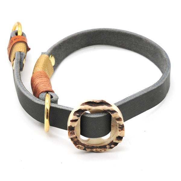 Konfigurierbares Halsband Leder Zugstopp