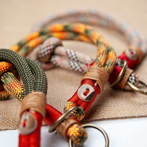 Tau-Hundehalsband mit Zugstopp – doppelt - 10mm | Konfigurator