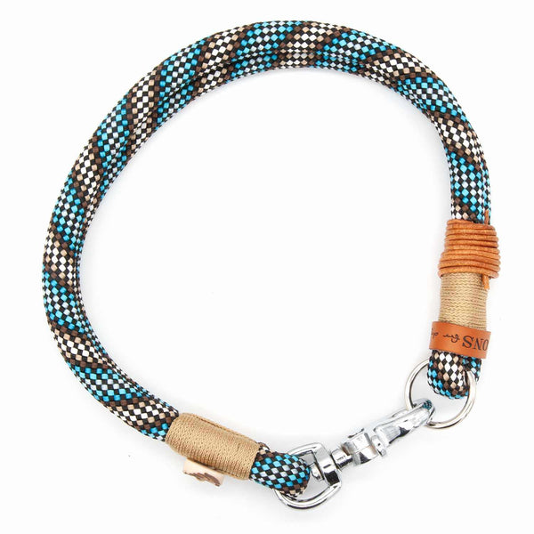 Exklusives 10 mm Hundehalsband Bavarian Elegance aus Tau mit stabilem Karabiner, edel und einzigartig