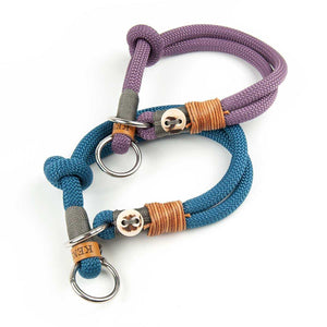 Tau-Hundehalsband mit Zugstopp – doppelt - 10mm | Konfigurator