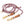 Hundeleine Mixed Burgundy aus robustem Tau, stilvollem Takling und stabilen Karabinern