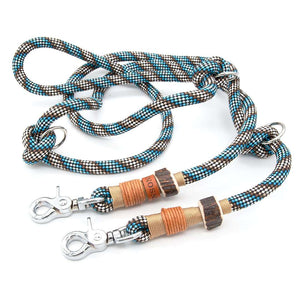 #T-HL-10-BAV-200, #T-HL-10-BAV-250, #T-HL-10-BAV-300, Hundeleine Bavarian Elegance aus robustem Tau, stilvollem Takling und stabilen Karabinern