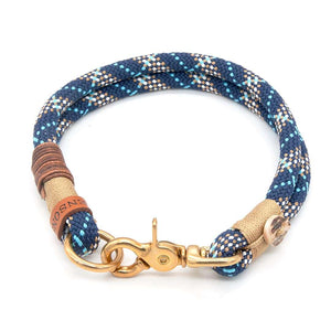 #T-HB-KA-10-HIGHS, Fertiges 10 mm Tau Hundehalsband mit Karabiner – stilvoll, robust und sofort verfügbar