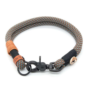 #T-HB-KA-10-SOU, Tau Halsband Hund 10 mm mit Karabiner – handgemacht, fertige Designs und perfekte Passform