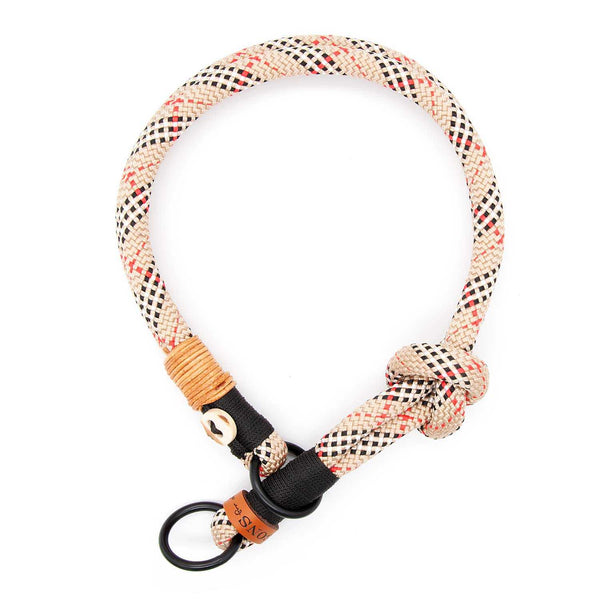 #T-HB-ZS-10-HIGHH, Stilvolles Hundehalsband Highland Houndstooth, robust, fellschonend und maßgefertigt auf deinen Hund