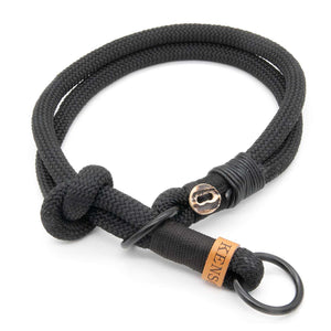 #T-HB-ZS-10-MIDM, Exklusives Hundehalsband mit Zugstopp – handgemacht für Anspruchsvolle