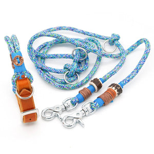 Set: Hundeleine Tau & Halsband mit Schnalle – 8mm | Konfigurator