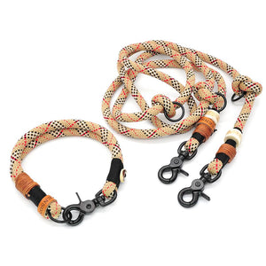 Set: Hundeleine Tau & Halsband mit Karabiner – 10mm | Konfigurator