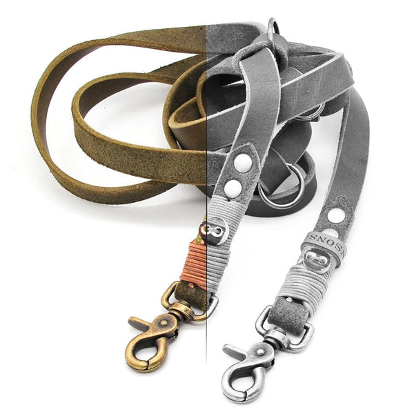 Hundeleine Leder | Fettleder | verstellbar | Konfigurator  KENSONS for dogs