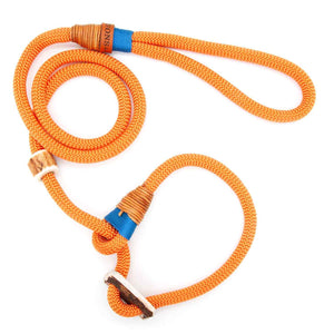 #T-RLE-10-SUN, Stufenlos verstellbare Premium Retrieverleine 10 mm Sunset Splash mit Takling, mit edlem Hirschhorn-Stopper für Stil + Funktion