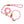 #T-RLE-10-ROS, Stufenlos verstellbare Premium Retrieverleine 10 mm Rosea Dream mit Takling, mit edlem Hirschhorn-Stopper für Stil + Funktion