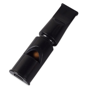 Hundepfeife ACME 641 in Schwarz – robuste Doppeltonpfeife mit genormter Frequenz und klarem Signal, ideal für Hundebesitzer.