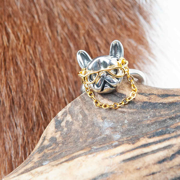 Dog ring 'LabLove' | copper colored