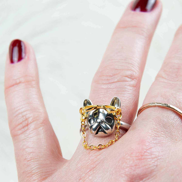 Dog ring 'LabLove' | copper colored