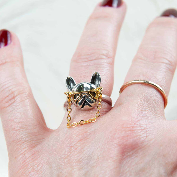 Dog ring 'LabLove' | copper colored