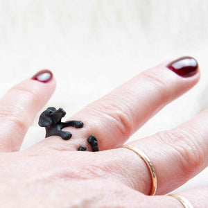 Ring Hund Labrador Schwarz