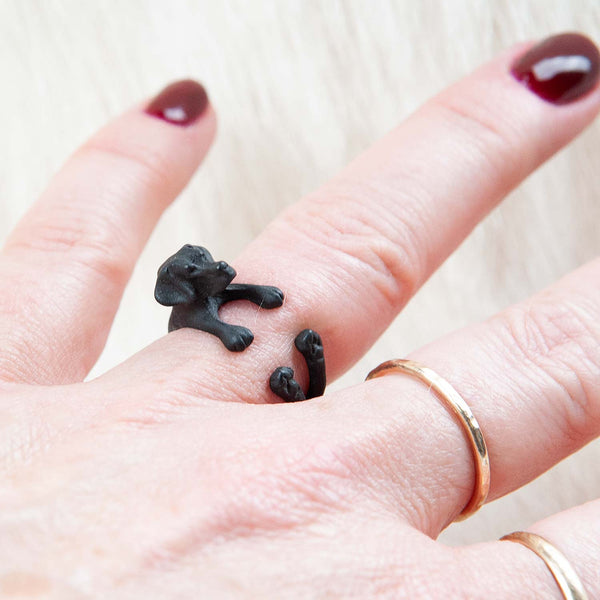 Dog ring 'LabLove' | copper colored
