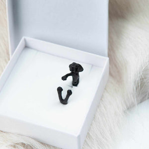 Ring Hund Labrador Schwarz