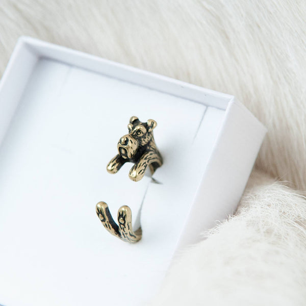 Dog ring 'LabLove' | copper colored