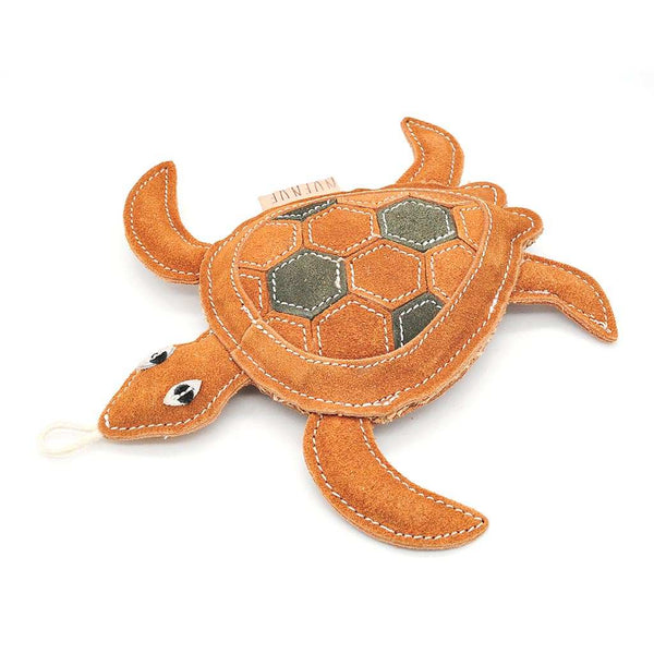 Hundespielzeug Schildkröte - Wildleder mit Kokosfaser-Füllung, robust und umweltfreundlich